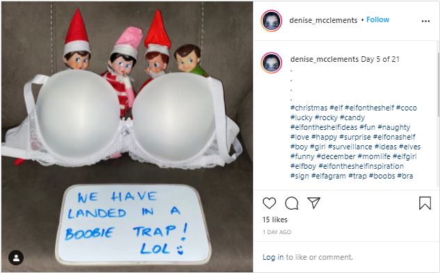 Elf being cheeky